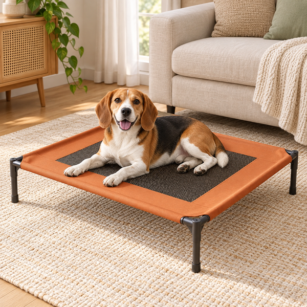 Waggory Elevated Dog Bed – Breathable Mesh Pet Cot