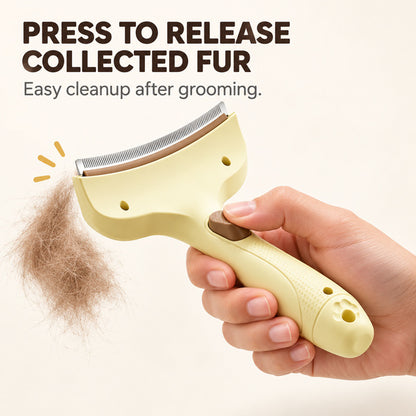 Waggory Self-Cleaning Deshedding Comb for Cats & Dogs