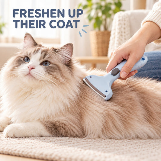 Waggory Self-Cleaning Deshedding Comb for Cats & Dogs