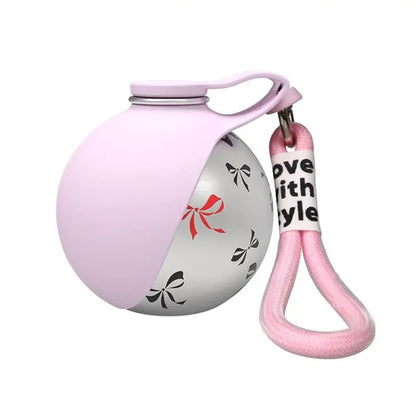 Portable Dog Water Bottle, 285ml Foldable Pet Travel Water Dispenser